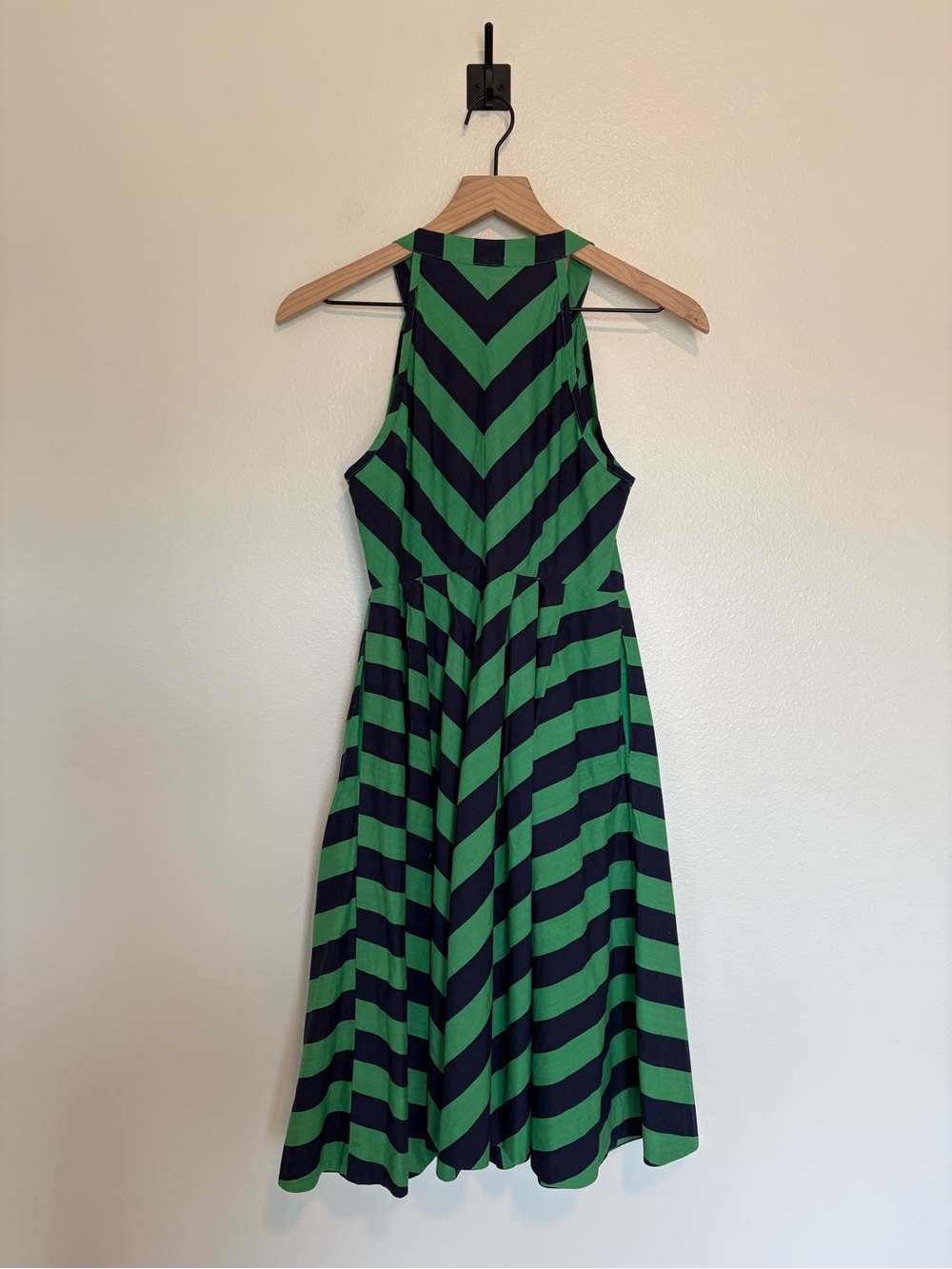 Anthropologie Girls from Savoy Chevron Striped Sleeveless Fit & Flare Dress 2P - Picture 6 of 9